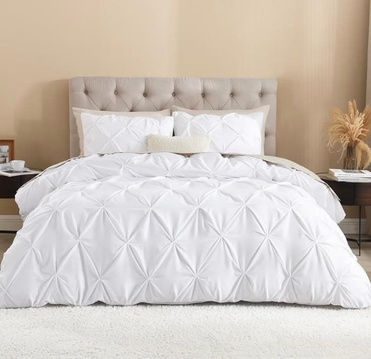 Pinch Pleat Duvet Cover Set